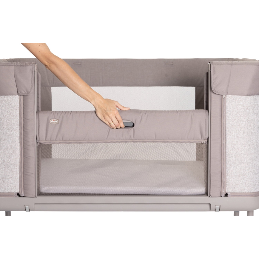 Chicco - Detská postieľka 3v1 NEXT2ME FOREVER šedá