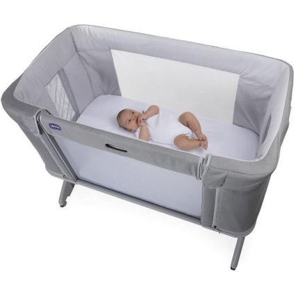 Chicco - Detská postieľka 3v1 NEXT2ME FOREVER svetlošedá