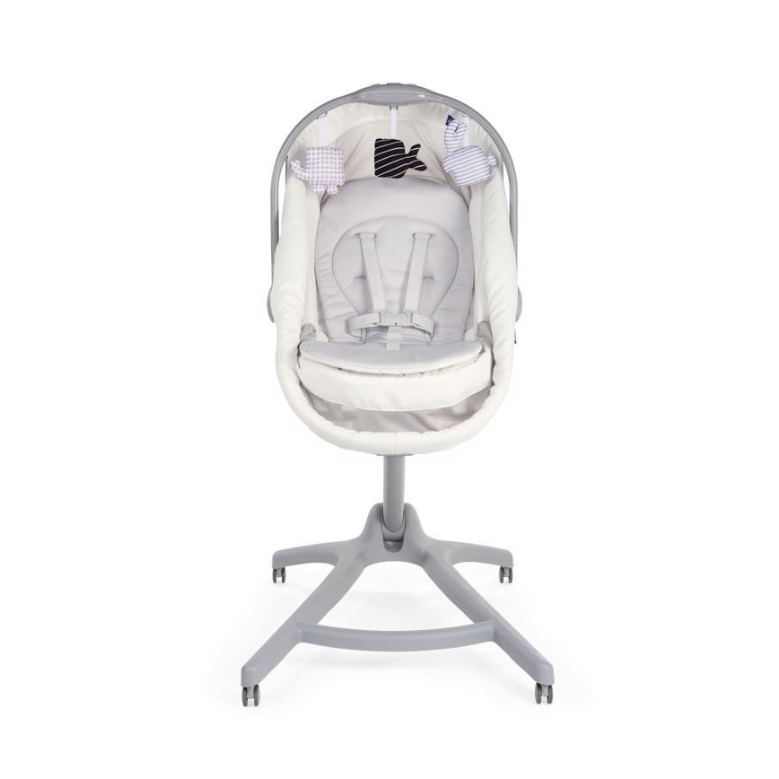 Chicco - Detská postieľka 4v1 BABY HUG šedá/biela