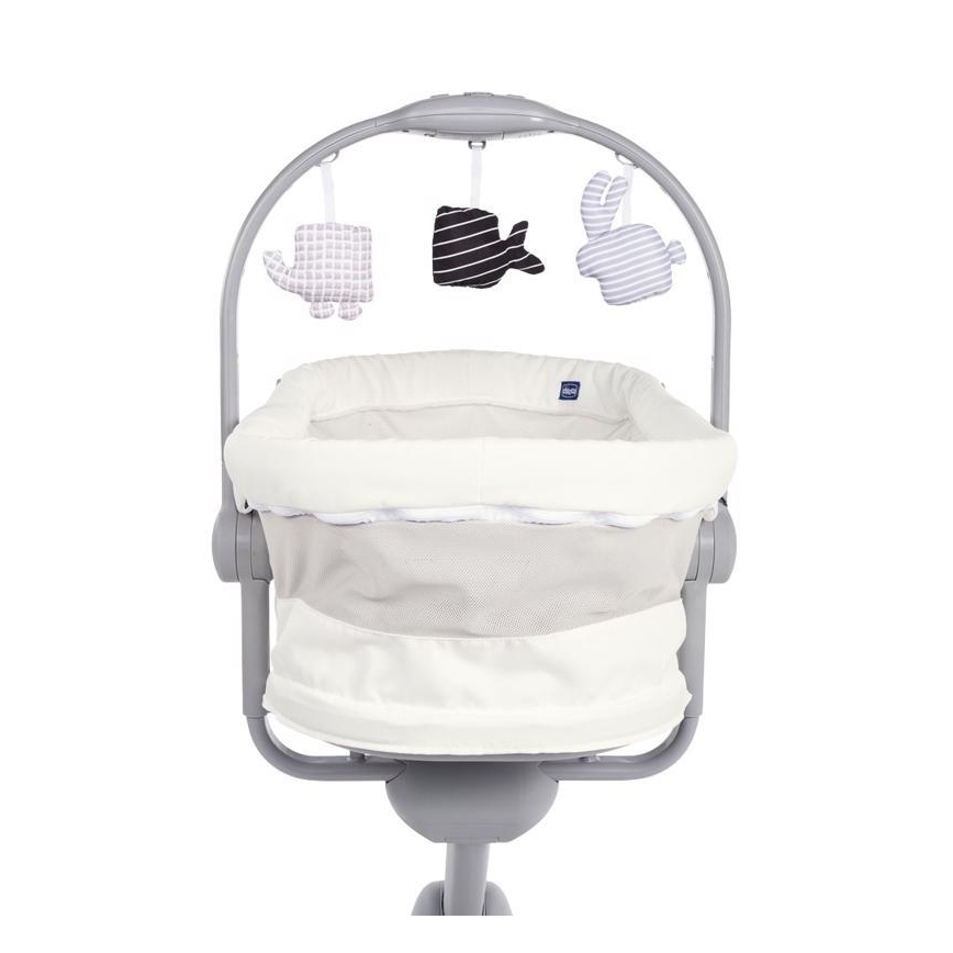 Chicco - Detská postieľka 4v1 BABY HUG šedá/biela