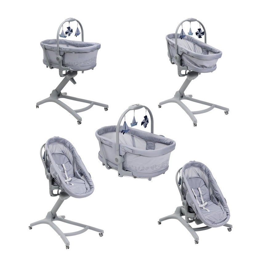 Chicco - Detská postieľka 5v1 BABY HUG PRO šedá