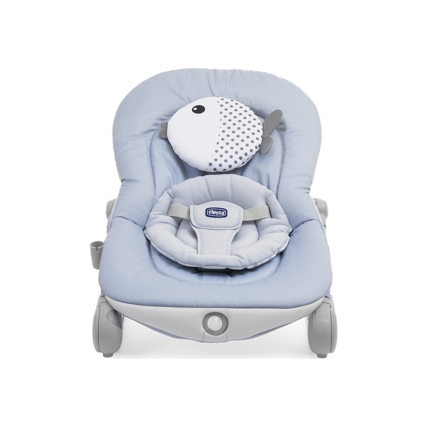 Chicco - Detská vibrujúca hojdačka s melódiou BALLOON Dots 2xAA + 1xLR20 modrá
