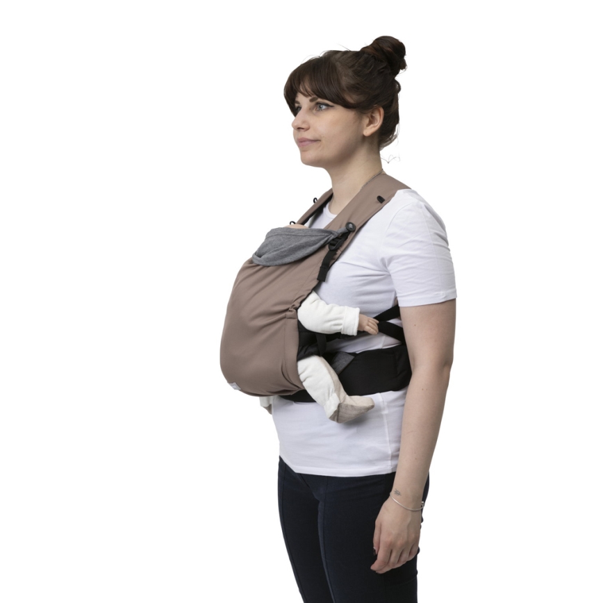 Chicco - Detské nosidlo SKIN FIT hnedá