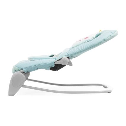 Chicco - Detské vibračné ležadlo s melódiou BALLOON Froggy 2xAA + 1xLR20 modrá