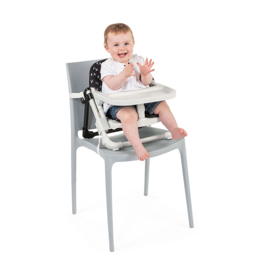 Chicco - Detský prenosný podsedák na stoličku CHAIRY čierna