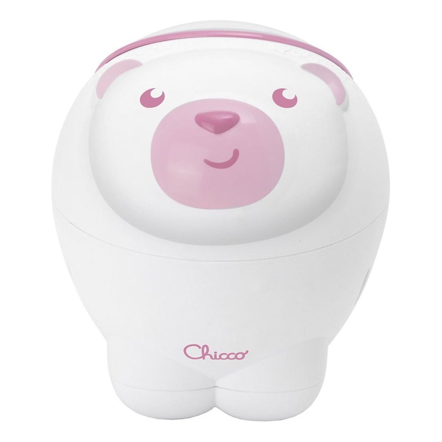 Chicco - Detský projektor 2v1 POLAR BEAR 3xAA ružová