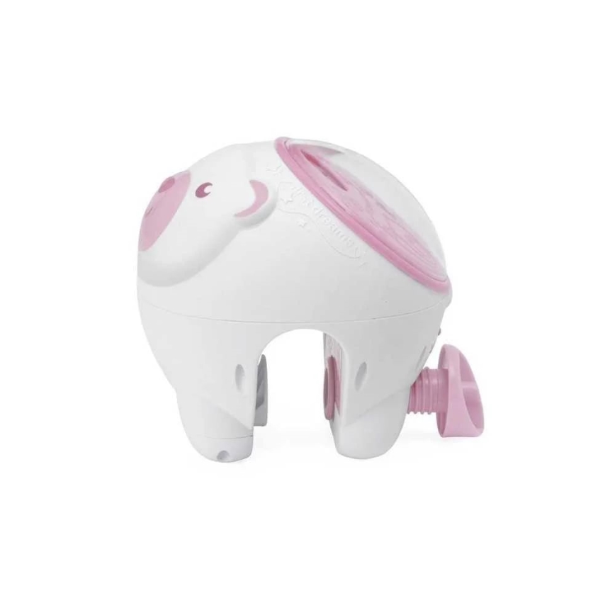 Chicco - Detský projektor 2v1 POLAR BEAR 3xAA ružová