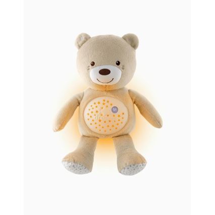 Chicco - Projektor s melódiou BABY BEAR 3xAAA béžová