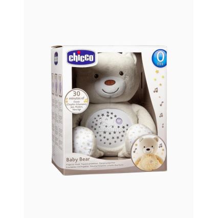 Chicco - Projektor s melódiou BABY BEAR 3xAAA béžová