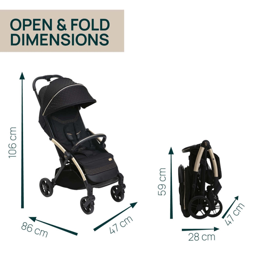 Chicco - Športový kočík GOODY XPLUS Black Re_Lux Eco+