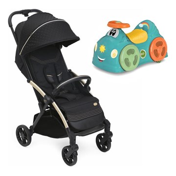 Chicco - Športový kočík GOODY XPLUS Black Re_Lux Eco+ + odrážadlo ALL AROUND