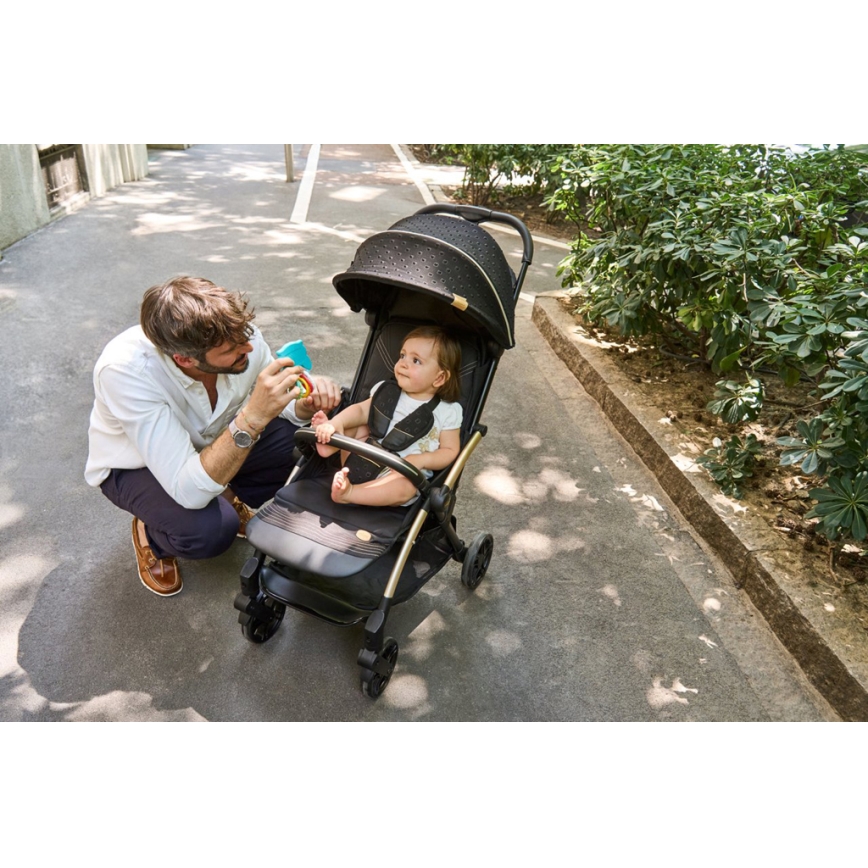 Chicco - Športový kočík GOODY XPLUS Black Re_Lux Eco+ + odrážadlo ALL AROUND