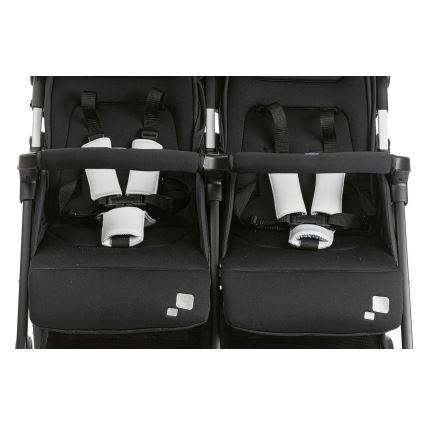 Chicco - Športový kočík pre dvojčatá OHLALA TWIN Black Night čierna