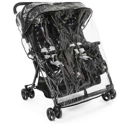 Chicco - Športový kočík pre dvojčatá OHLALA TWIN Black Night čierna
