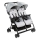 Chicco - Športový kočík pre dvojčatá OHLALA TWIN Silver Cat strieborná