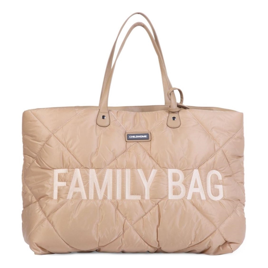 Childhome - Cestovná taška FAMILY BAG PUFFERED krémová