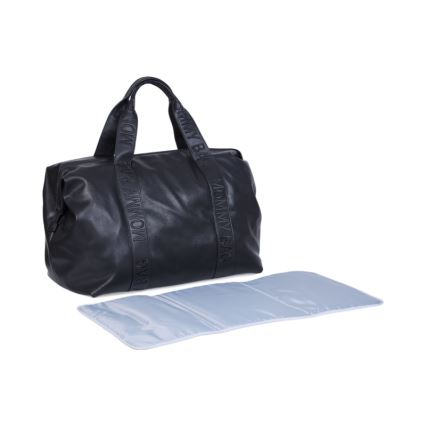 Childhome - Prebaľovacia taška MOMMY BAG LEATHER čierna