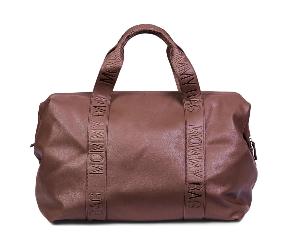 Childhome - Prebaľovacia taška MOMMY BAG LEATHER hnedá CWMBBSLDB
