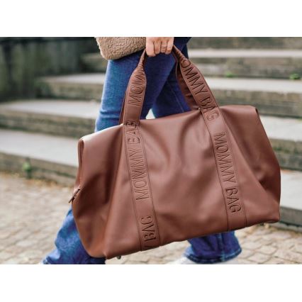 Childhome - Prebaľovacia taška MOMMY BAG LEATHER hnedá