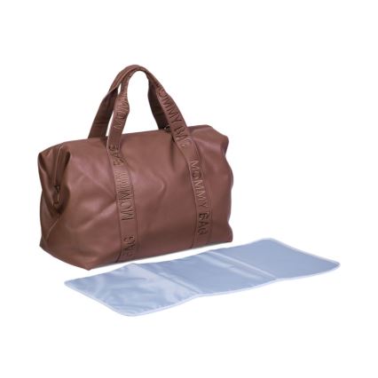 Childhome - Prebaľovacia taška MOMMY BAG LEATHER hnedá