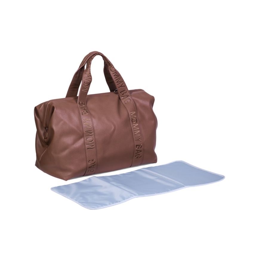 Childhome - Prebaľovacia taška MOMMY BAG LEATHER hnedá