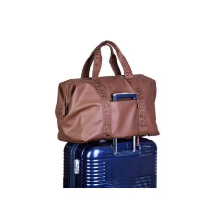 Childhome - Prebaľovacia taška MOMMY BAG LEATHER hnedá