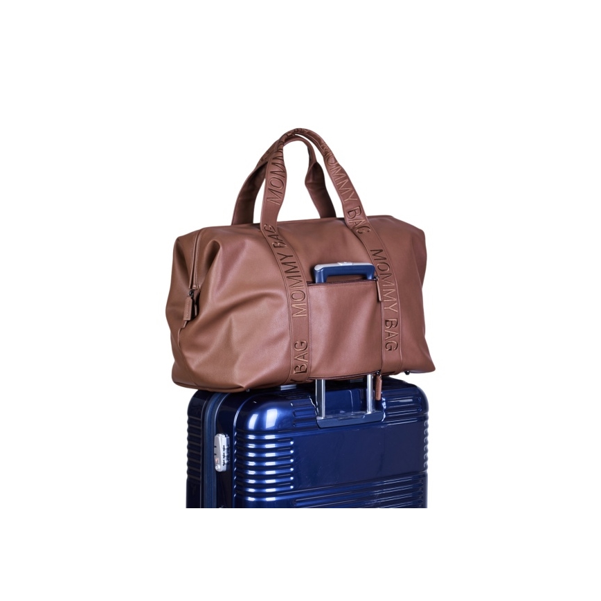 Childhome - Prebaľovacia taška MOMMY BAG LEATHER hnedá