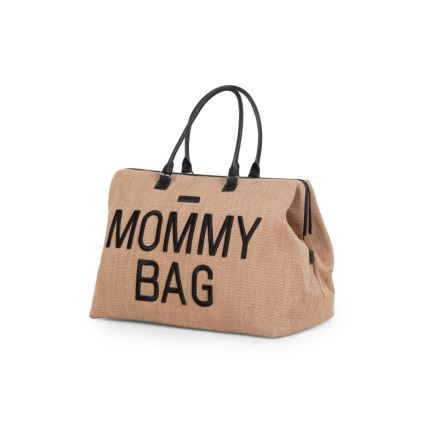 Childhome - Prebaľovacia taška MOMMY BAG RAFFIA LOOK béžová