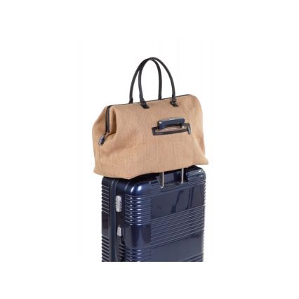 Childhome - Prebaľovacia taška MOMMY BAG RAFFIA LOOK béžová