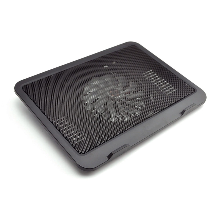 Chladiaca podložka pre notebook 1x ventilátor 1xUSB čierna