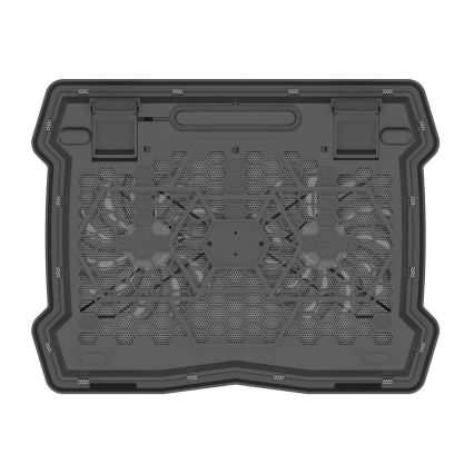 Chladiaca podložka pre notebook 2x ventilátor 2xUSB čierna