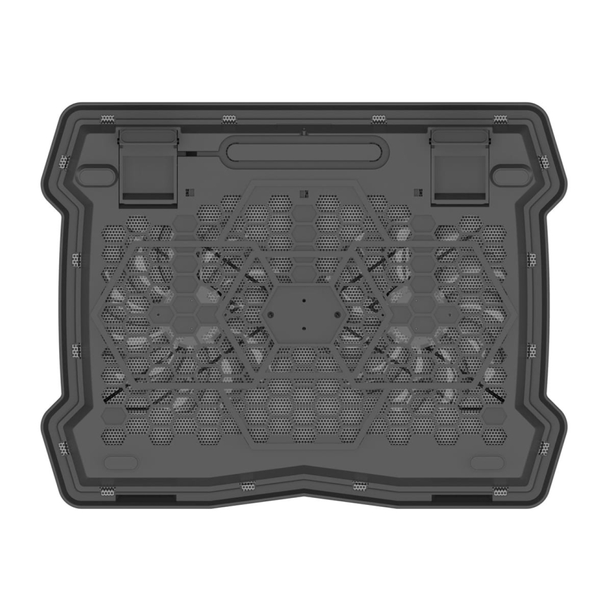 Chladiaca podložka pre notebook 2x ventilátor 2xUSB čierna