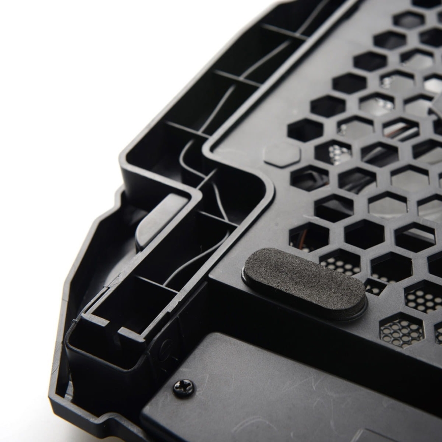 Chladiaca podložka pre notebook 4x ventilátor 2xUSB čierna
