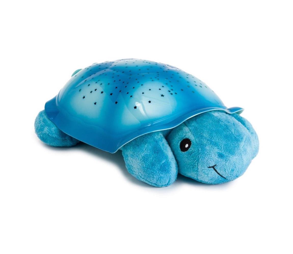 Cloud B Cloud B - Detská nočná lampička s projektorom 3xAA korytnačka modrá