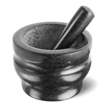 Cole&Mason - Granitový mažiar s tĺčikom GRANITE pr. 14 cm žula/čierna