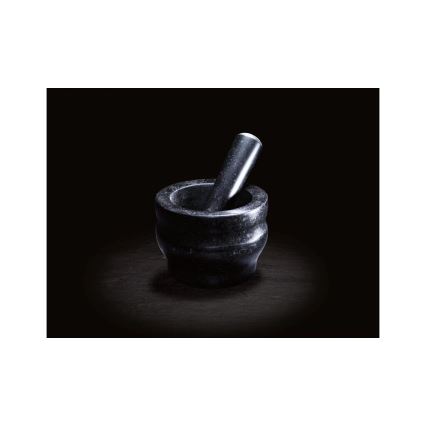 Cole&Mason - Granitový mažiar s tĺčikom GRANITE pr. 14 cm žula/čierna