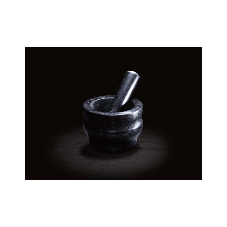 Cole&Mason - Granitový mažiar s tĺčikom GRANITE pr. 14 cm žula/čierna
