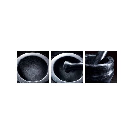 Cole&Mason - Granitový mažiar s tĺčikom GRANITE pr. 14 cm žula/čierna