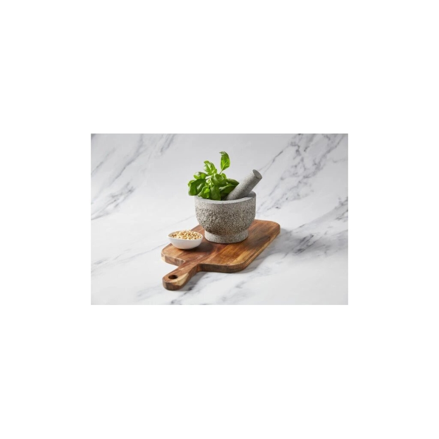 Cole&Mason - Granitový mažiar s tĺčikom GRANITE pr. 15 cm žula/šedá