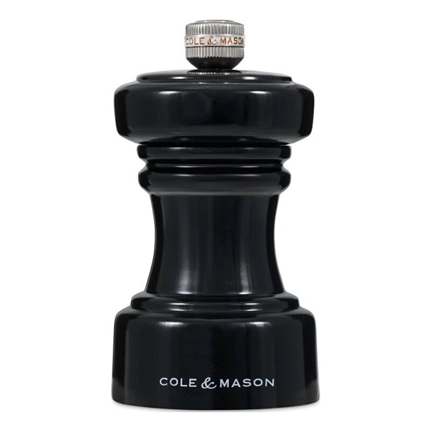 Cole&Mason - Mlynček na korenie HOXTON 10,4 cm buk/lesklá čierna