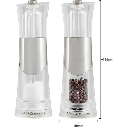 Cole&Mason - Mlynček na soľ BOBBI 18,5 cm