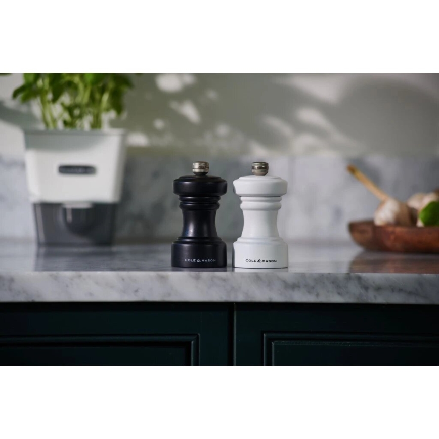 Cole&Mason - Mlynček na soľ HOXTON 10,4 cm buk/matná biela