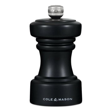 Cole&Mason - Mlynček na soľ HOXTON 10,4 cm buk/matná čierna