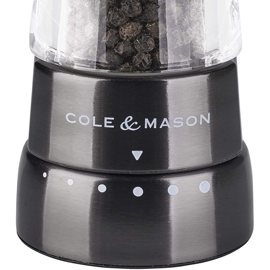 Cole&Mason - Sada mlynčekov na soľ a korenie DERWENT 2 ks 19 cm antracit