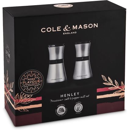 Cole&Mason - Sada mlynčekov na soľ a korenie HENLEY 2 ks 13,5 cm