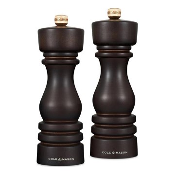 Cole&Mason - Sada mlynčekov na soľ a korenie LONDON 2 ks 18 cm buk/hnedá