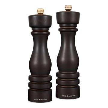 Cole&Mason - Sada mlynčekov na soľ a korenie LONDON 2 ks 22 cm buk/hnedá