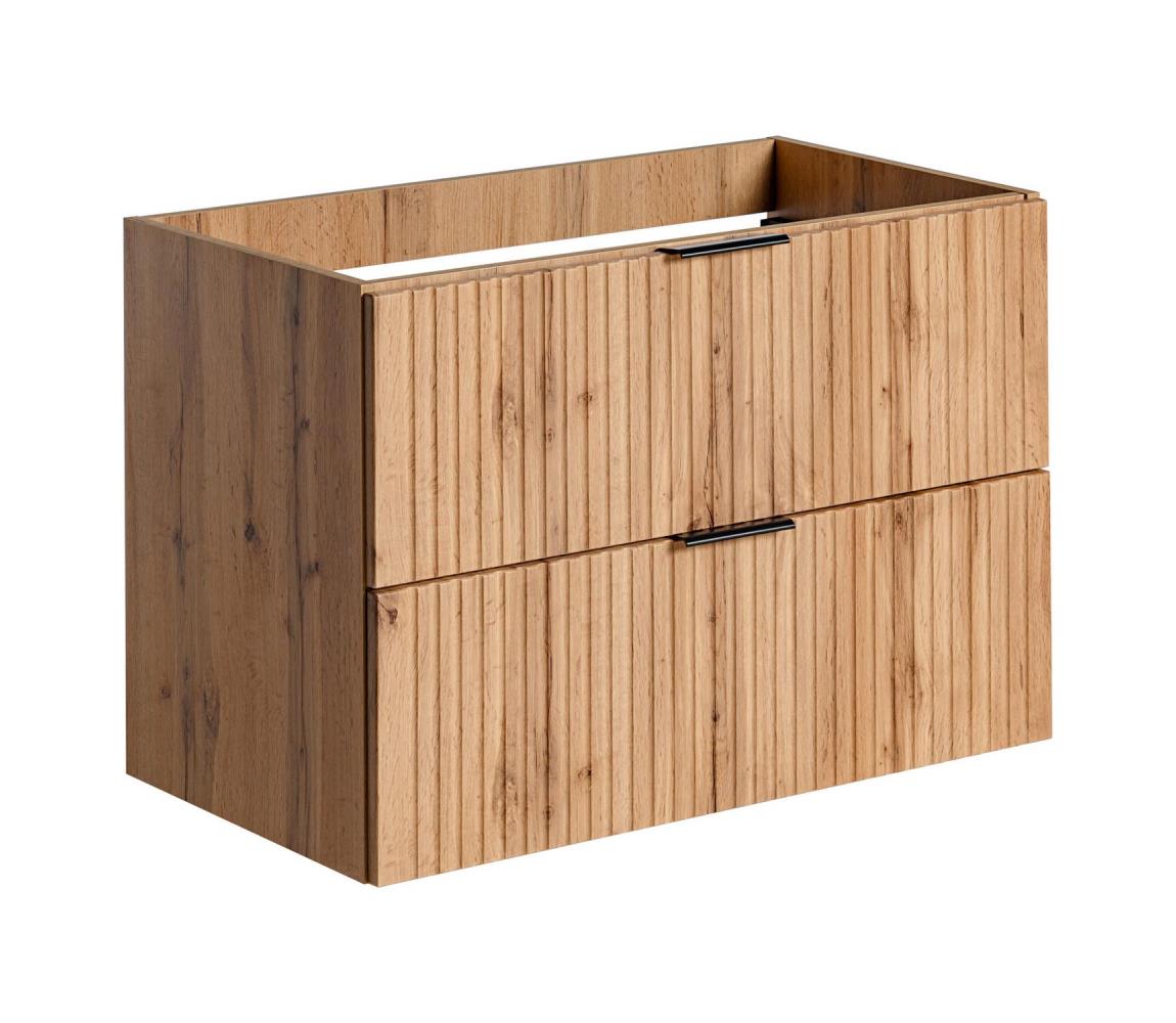 COMAD ADEL OAK 82-80-B-2S - Kúpeľňová skrinka pod umývadlo ADEL 57x80,2 cm dub ADEL OAK 82-80-B-2S
