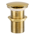 COMAD CLICK-CLACK T201G-3 - Umývadlový výpust CLICK-CLACK pr. 7 cm lesklá zlatá