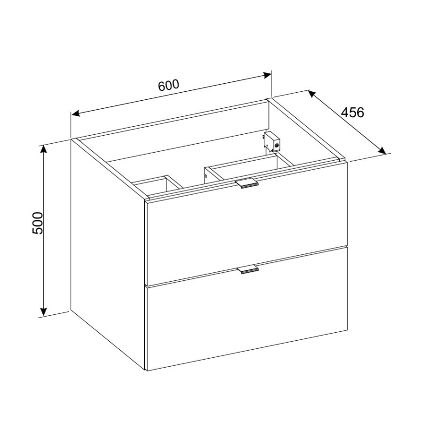 COMAD DALIA CASHMERE 82-60-46-2S - Kúpeľňová skrinka pod umývadlo DALIA 50x60 cm béžová